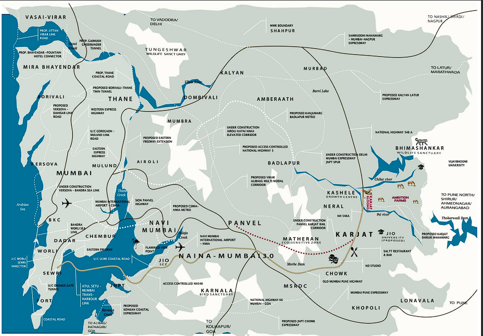 Strategic Location Map - Karjat Region